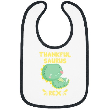 Discover Dinosaur Pet Thankful Saurus rexs Funny Thanksgiving Grateful Bibs