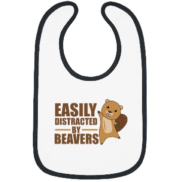 Discover Beaver Pet Easily Distracted By Beavers Cute Bibs