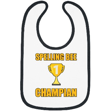Discover Book Fun Mens Reading Spelling Bee Champian Funny English Synonym School Bibs