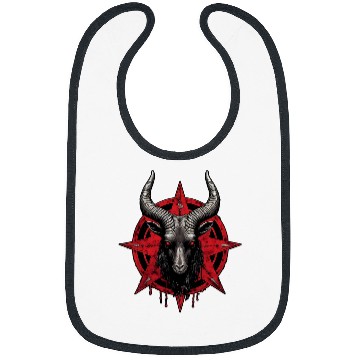Discover Goats Pet Baphomest Pentagram Satanic Devil Goats Head Occul Bibs