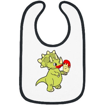 Discover Dinosaur Pet Triceratops Ice Cream Summer Icecream Children 8 Bibs