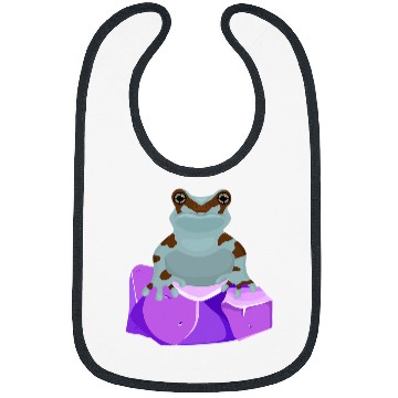 Discover Frog Pet Crystal Amethyst Gemstone for Toad Owners Bibs