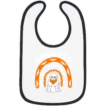 Discover Book Fun Cute ghosts Book Rainbow Reading Top Teacher Booooks Bibs
