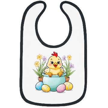 Discover Chicken Pet Egg Hunting Easter Bunny Ears Farm Animal Spring 8 Bibs