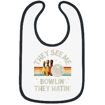 Discover Sport Bowling Retro Bowling They See Me Bowlin They Hatin vintages Bowler 11 Bibs