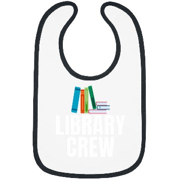 Discover Book Fun Library Crew Sarcastic for Unisex Book Nerds Bibs