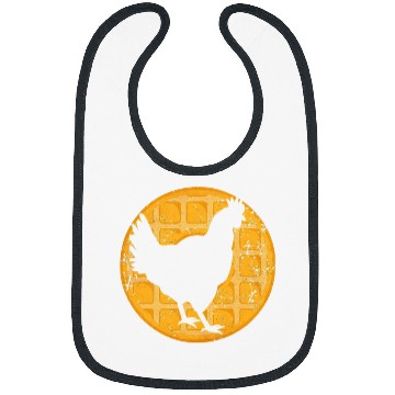 Discover Chicken Pet Waffles Gift for Chicken Waffle Lover Bibs