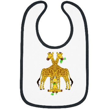 Discover Giraffe Pet Family Zookeeper Zoogoer Wildlife Animal Zoo Bibs