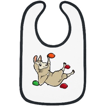 Discover Llama Pet Funny Rock Climbing Llama Alpaca Climber Bouldering Climb Climb Bibs