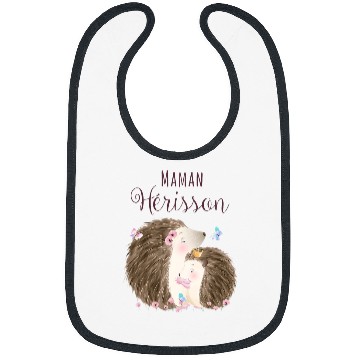 Discover Hedgehog Pet Mom Hedgehogs Flower Watercolour Bibs