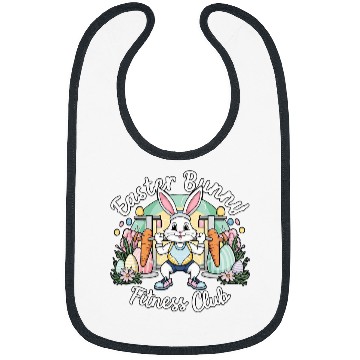 Discover Easter Bunny Workout Gym Lover Bibs