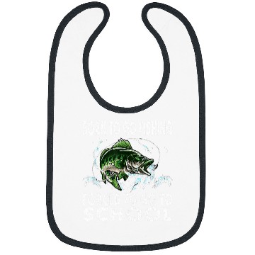 Discover Fishing Fun Funny Born To Go Fishing Bass Fish Fisherman Boys Kids 3 Bibs