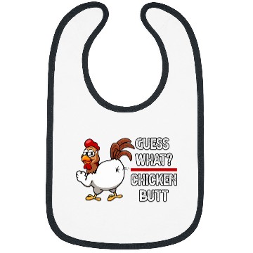 Discover Chicken Pet Funny Guess What Chicken Butt 66 Bibs