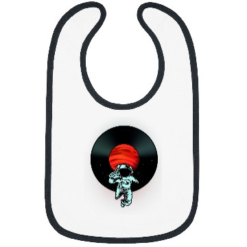Discover Astronaut Job mars music disc outer Space art lovers Bibs