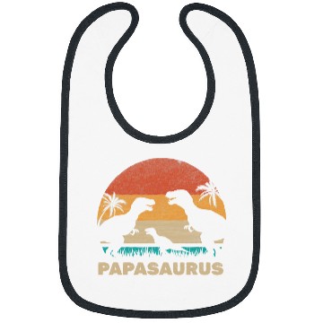 Discover Dinosaur Pet Mens PapaSaurus rexs Papa Dino Family Dinosaur Papa Saurus Bibs