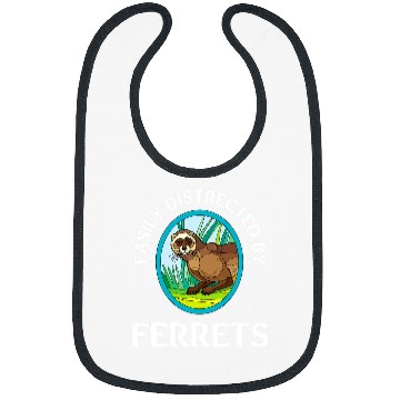 Discover Ferret Pet Weasel Pet Rodent Animal Vateranian 2 Bibs