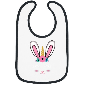 Discover Unicorn Pet Easter Bunny Happy Easter Bibs