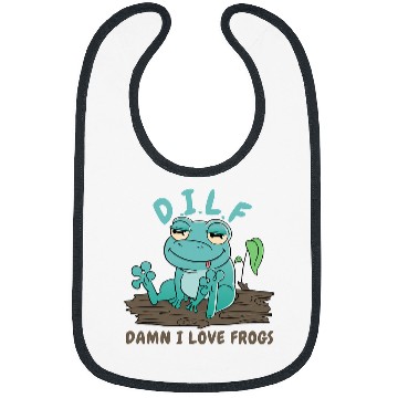 Discover Frog Pet Damn I Love Frogs DILF Bibs