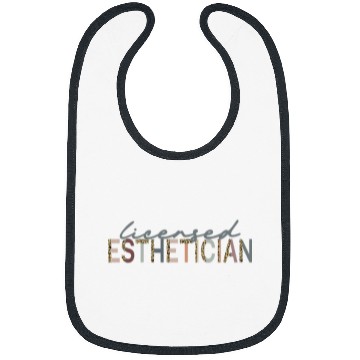 Discover Licensed Esthetician Leopard Print Esthetician Bibs