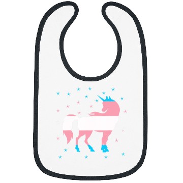 Discover Unicorn Pet Transgender Pride Flag Unicorn Transgender Bibs