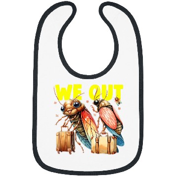 Discover Funny Cicada We Out Cute Cicada Brood Emergence Bibs