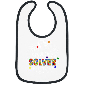 Discover Autism Puzzle problems solver autism math teacher sped teacher Bibs