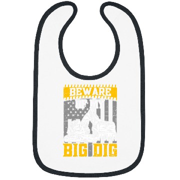 Discover Excavator Fun Beware Of My Big Dig Construction Workers Construction Site Excavator Drivers 1 Bibs