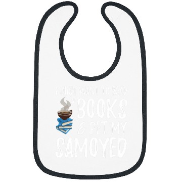 Discover Book Fun Samoyed Avid Book Reader Funny Dog Mom Bibs