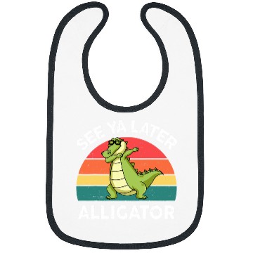 Discover Alligator Pet See Ya Later Alligator  Men Women Funny Bibs