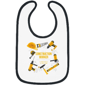 Discover Construction Worker Magician Confused Bibs