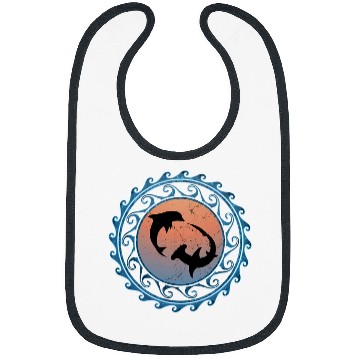 Discover Dolphin Pet Hammerhead Shark Dolphin Tribal Bibs