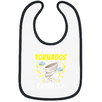 Discover Storm Chasing Lightning Thunder Weather Hurricane Tornado 22 Bibs
