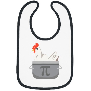Discover Chicken Pet Funny Math Pi Chicken Pot Pie Apparel Bibs
