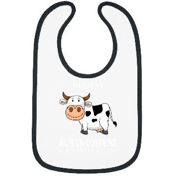 Discover Cow Pet This Is My Human Costume Im Really A Cow Funny Party Squad Bibs