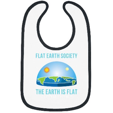 Discover Flat Earth Society 2Flat Earth Map Model Globe 21 Bibs