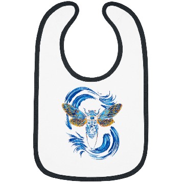 Discover Blue Cicadas Entomology Bug Insects Lover Blue Cicada Bibs