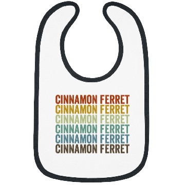 Discover Ferret Pet Cinnamon Ferret Retro Bibs