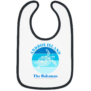Discover Turtle Pet Andros Island Bahamas Ocean Bibs