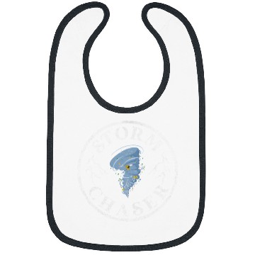 Discover Storm Chaser Meteorologist Tornado Chasing Hurricane Grunge Bibs