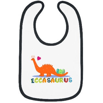 Discover Dinosaur Pet Easter brontosaurus eggs bunny ears eggasaurus cute Bibs