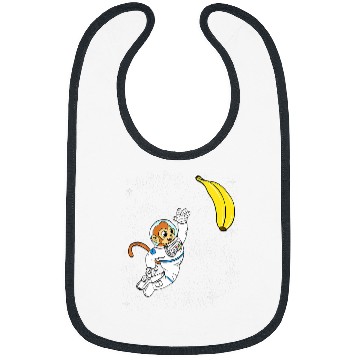 Discover Astronaut Job Monkey Astronaut Space Shuttle Galaxy For Ape Lover Bibs