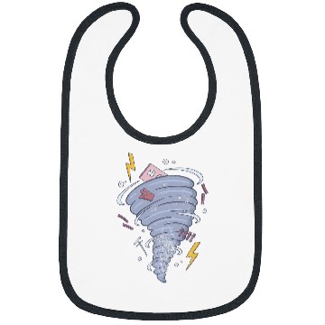 Discover Storm Chaser Tornado Chasing Hurricane Meteorologist Grunge Bibs