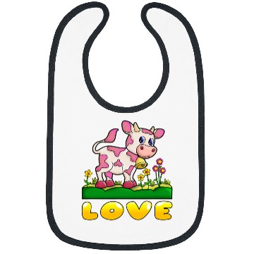 Discover Cow Pet Strawberry Cow Design Bibs