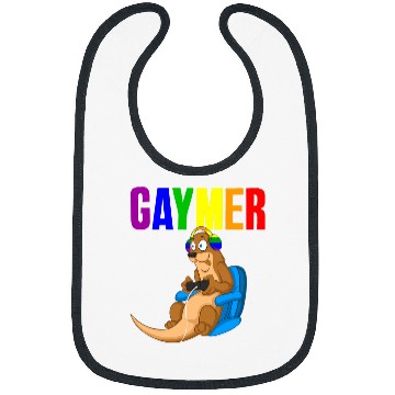 Discover Otter Pet Gaming Otter Gaymer Gay Pride LGBTQ Bibs