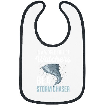 Discover Storm Chasing Lightning Thunder Weather Hurricane Tornado 25 Bibs