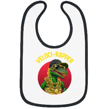 Discover Dinosaur Pet VelociRapper Velociraptor Rapper Raptor Bibs
