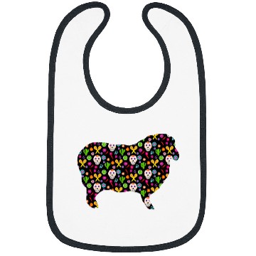 Discover Sheep Pet Dia De Los Muertos Bibs