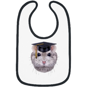 Discover Hamster Pet Sapphire Dwarf Hamster in University Academic Cap Bibs