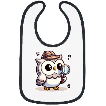 Discover Sleuthing Night 2Detective Owl 2Animal Owlet 2Sleuths Bibs