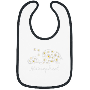 Discover Elephant Mammal Mamaphant Daisy Flower Elephant Lover Bibs